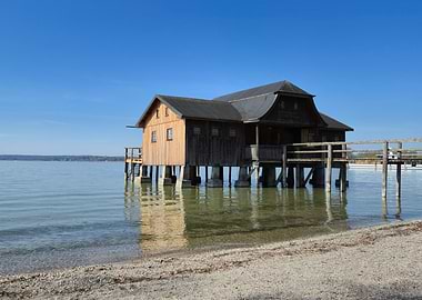 Lakeside Boathouse on Stilts