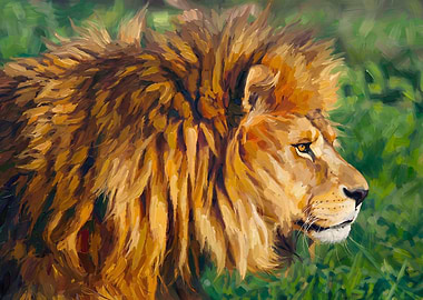 Majestic Lion Portrait