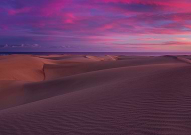 Desert Dunes at Sunset