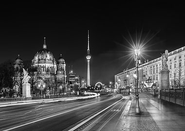 Berlin Cityscape at Night