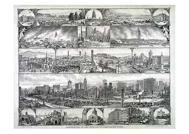 Destruction of San Francisco by Earthquake & Fire