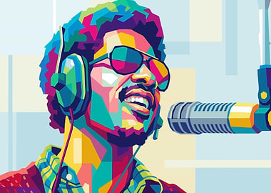 Man with headphones