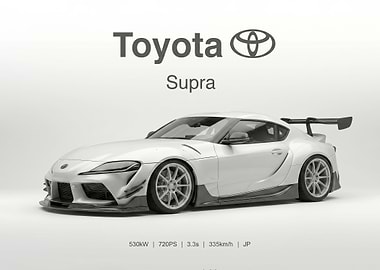 white Toyota Supra Performance Specs