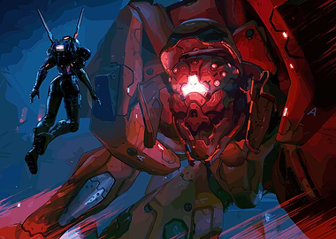 Giant Robot and Pilot