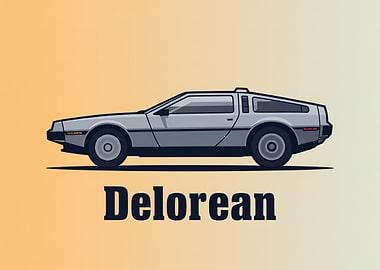 Vintage DeLorean Car