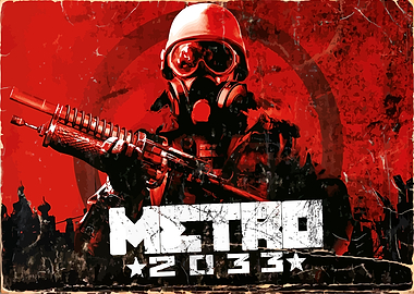 Metro 2033 Landscape Soldier Poster