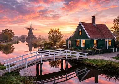Dutch Village at Sunrise