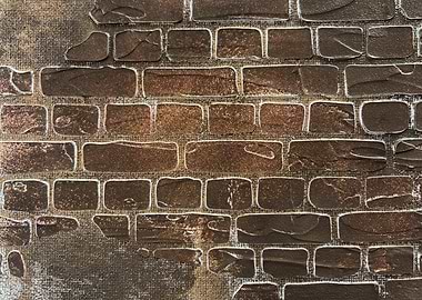 Textured Brick Wall Pattern