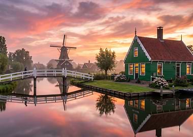 Dutch Village at Sunrise