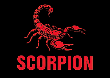 Red Scorpion with Text