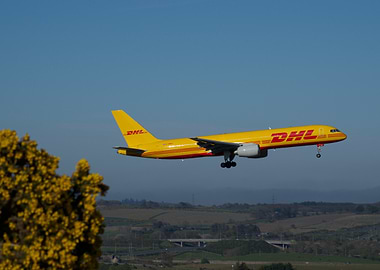 DHL Cargo Plane Landing