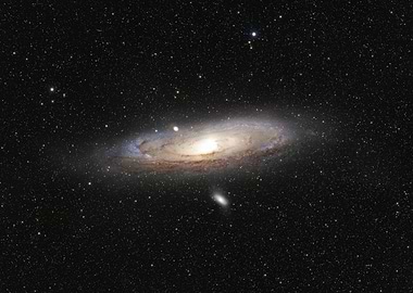 Andromeda Galaxy in Space