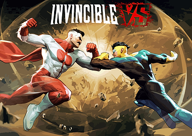 Invincible vs. Omni-Man Comic Art
