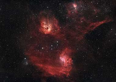 Cosmic Nebula and Stars