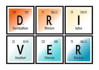 Periodic Table Elements Spell 'DRIVER'