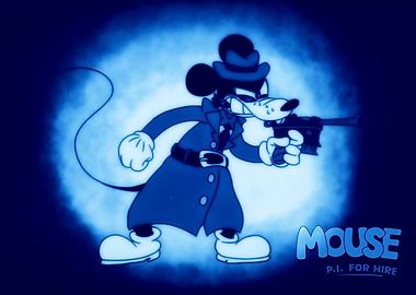 Detective Mouse with Gun
