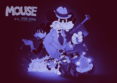 Mouse P.I. For Hire Gangster Scene