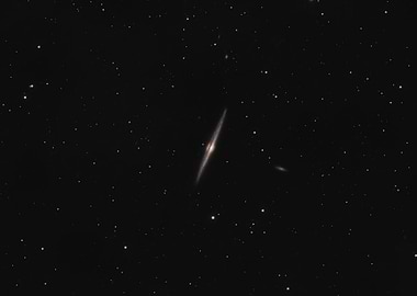 NGC 4565 Spiral Galaxy and Companion