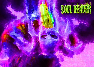 Soul Reaver Skull with Horns