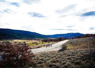 Cyclists on a Mountain Road - Tour de la Provence 2026