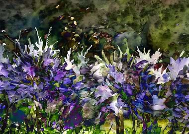 Abstract Blue Garden