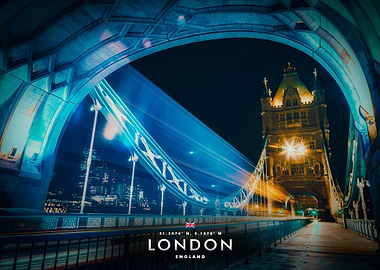 Nighttime London Tower Bridge