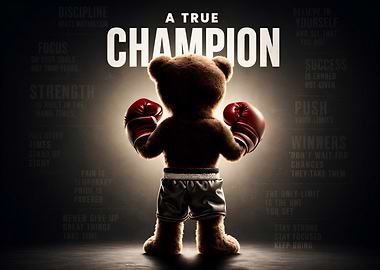 Teddy Bear Boxer Champion