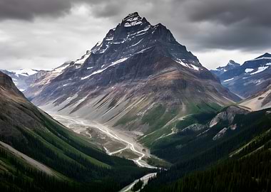 Majestic Mountain Valley Landscape