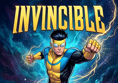 Invincible Superhero in Space