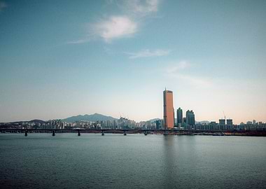 Seoul Cityscape Across Han River
