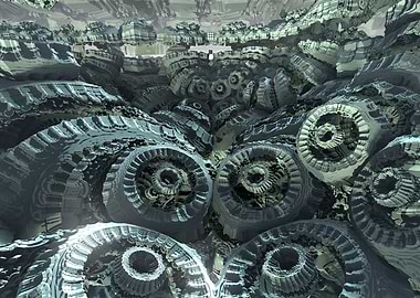 Consciousness Fossils - Fractal Landscapes