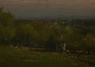 Impressionistic Landscape with Figures
