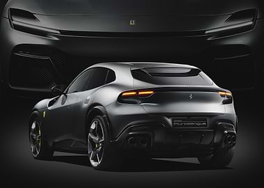 Ferrari Purosangue rear view