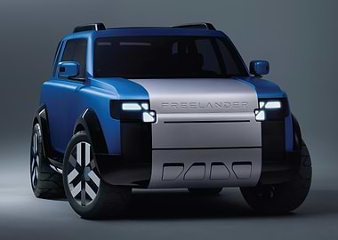 Blue and Silver Freelander Concept SUV