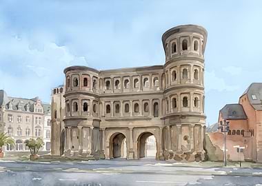 Porta Nigra in Trier, Germany