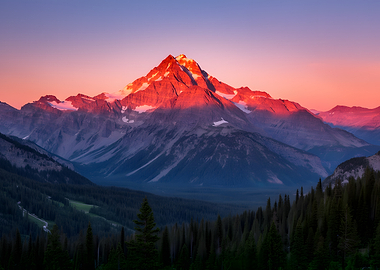 Majestic Mountain Sunrise