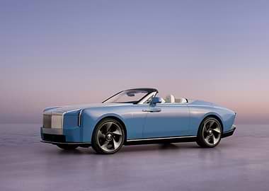 Blue Rolls-Royce Boat Tail Convertible