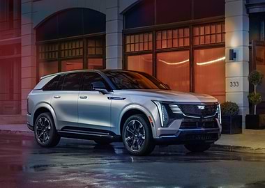 Cadillac Lyriq SUV on City Street