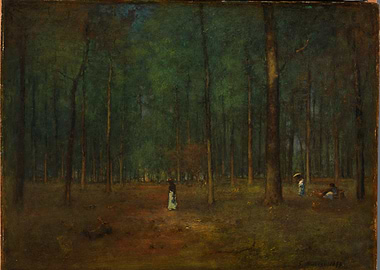Forest Scene with Figures