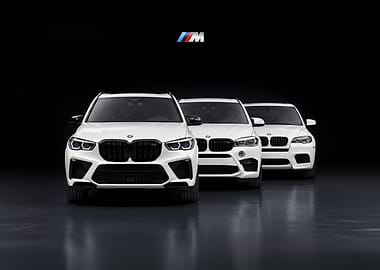 BMW X5M Generation Lineup Car Poster