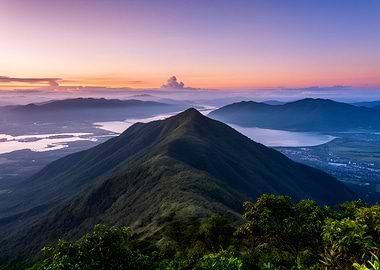 Mountain Ridge at Sunrise