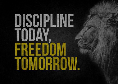 Lion with Inspirational Quote