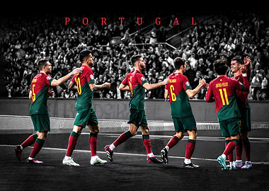 Portugal Football Team Celebration