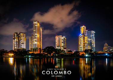 Colombo Cityscape at Night