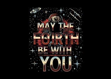 May the Fourth Be With You Space Art