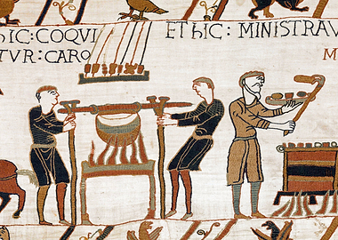 Food is Prepared Bayeux Tapestry Scene 42