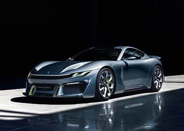 Futuristic Electric Sports Car