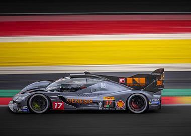 Genesis Racing Car on Track