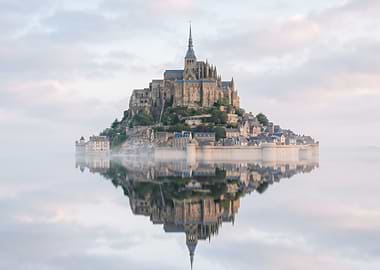 Mont Saint-Michel in Fog