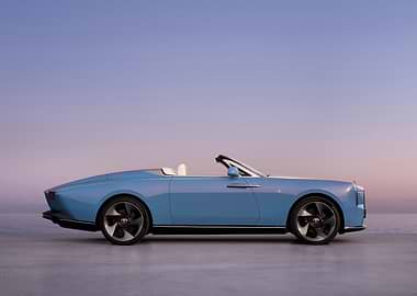 Blue Rolls-Royce Boat Tail Convertible